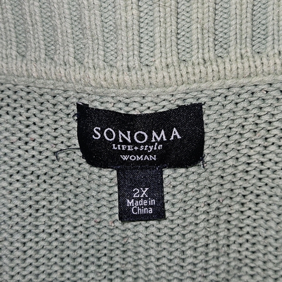 Sonoma Mint Green Sweater - Picture 2 of 2